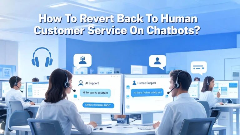 How To Revert Back To Human Customer Service On Chatbots?