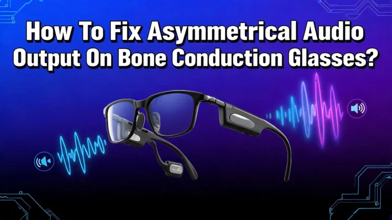 How To Fix Asymmetrical Audio Output On Bone Conduction Glasses?