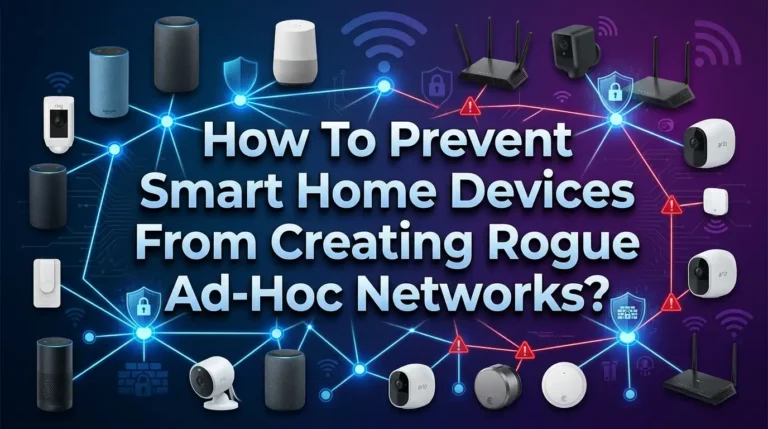 How To Prevent Smart Home Devices From Creating Rogue Ad Hoc Networks?