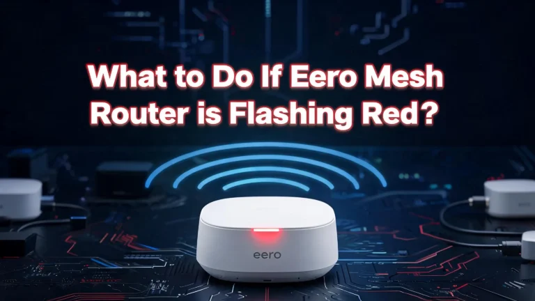 What to Do If Eero Mesh Router is Flashing Red?