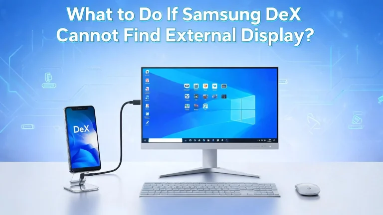 What to Do If Samsung DeX Cannot Find External Display?