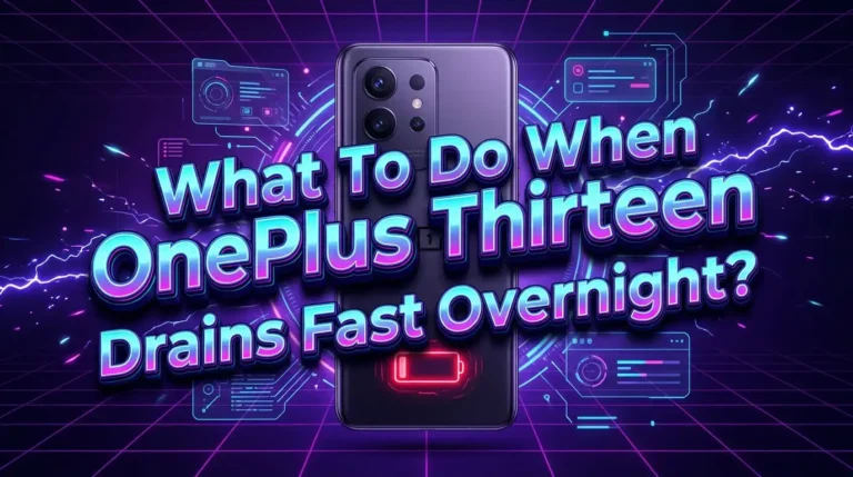 What To Do When OnePlus 13 Battery Drains Fast Overnight?