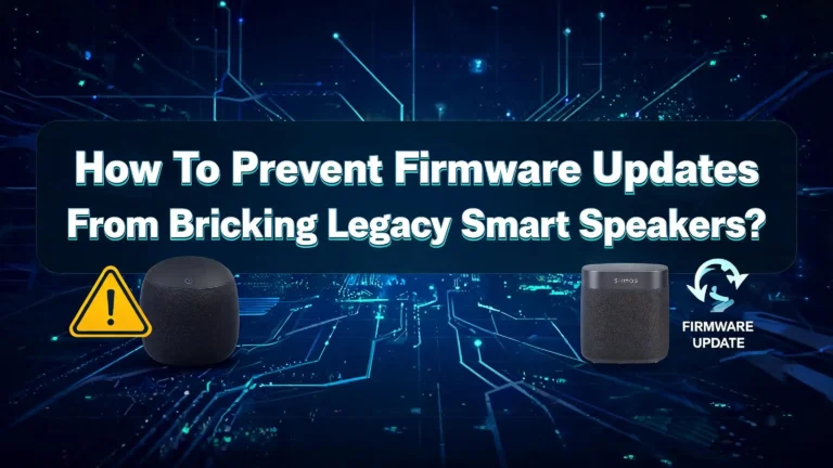How To Prevent Firmware Updates From Bricking Legacy Smart Speakers?