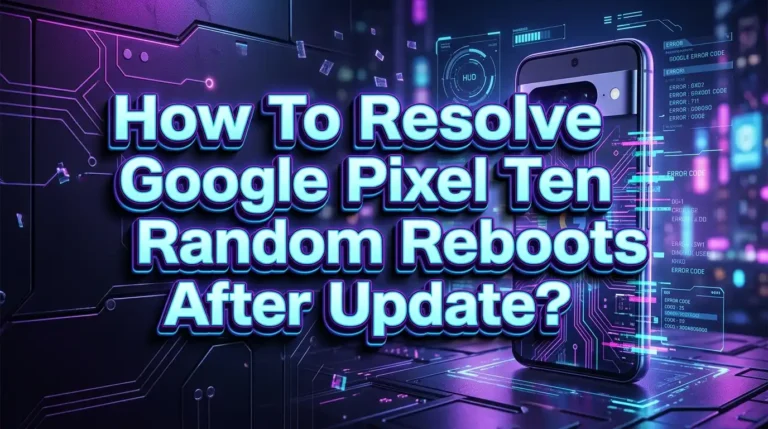 How To Resolve Google Pixel 10 Random Reboots After Update?