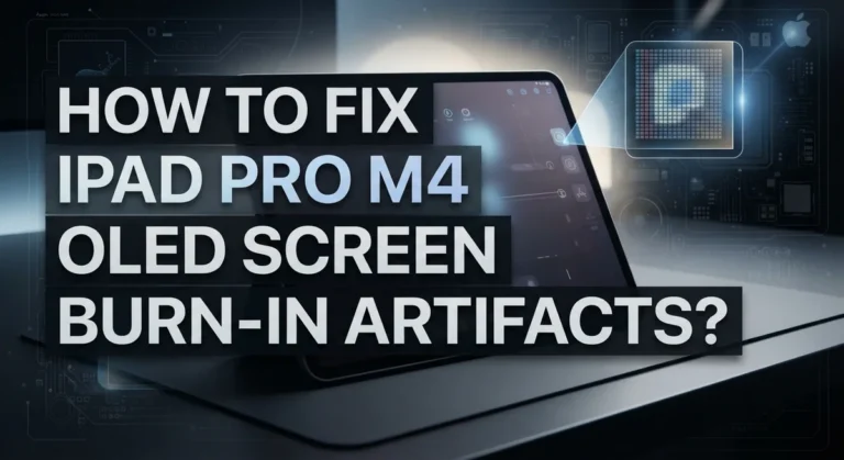 How To Fix iPad Pro M4 OLED Screen Burn-In Artifacts?