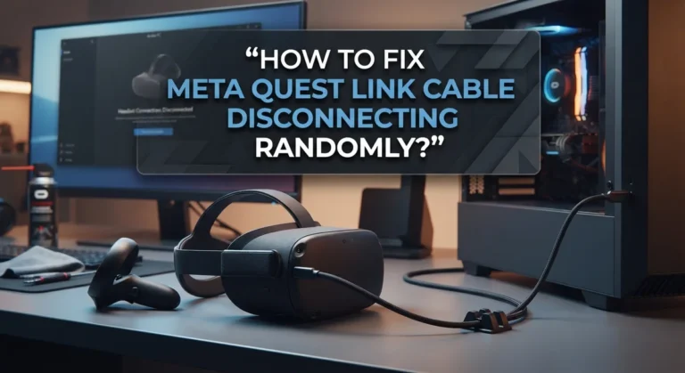 How To Fix Meta Quest Link Cable Disconnecting Randomly?