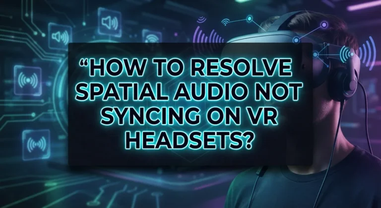 How To Resolve Spatial Audio Not Syncing On VR Headsets?