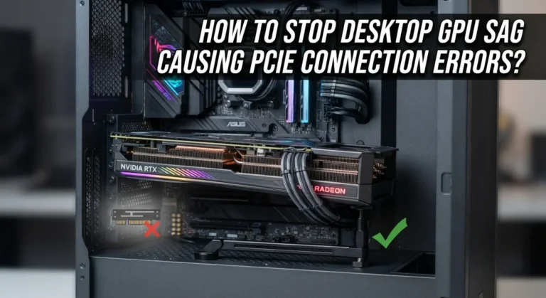 How To Stop Desktop GPU Sag Causing PCIe Connection Errors?