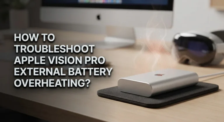 How To Troubleshoot Apple Vision Pro External Battery Overheating?