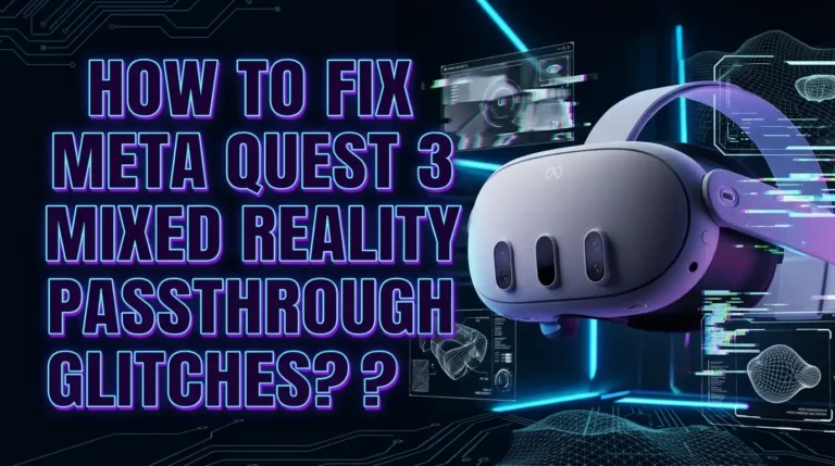 How To Fix Meta Quest 3 Mixed Reality Passthrough Glitches?